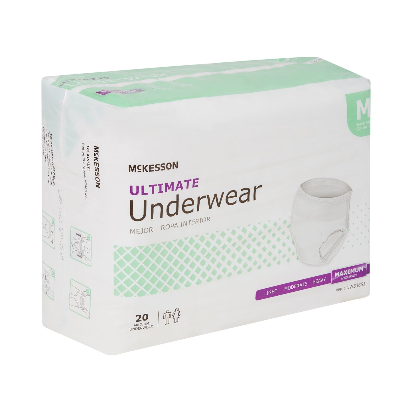 McKesson Ultimate Heavy Absorbency Incontinence Underwear