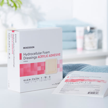 McKesson Acrylic Adhesive with Border Foam Dressing
