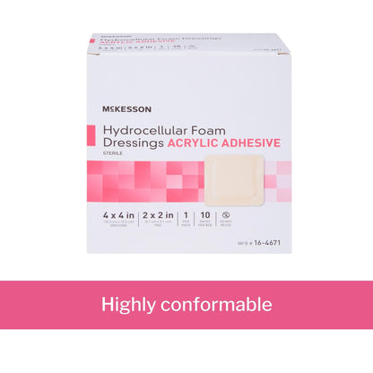 McKesson Acrylic Adhesive with Border Foam Dressing
