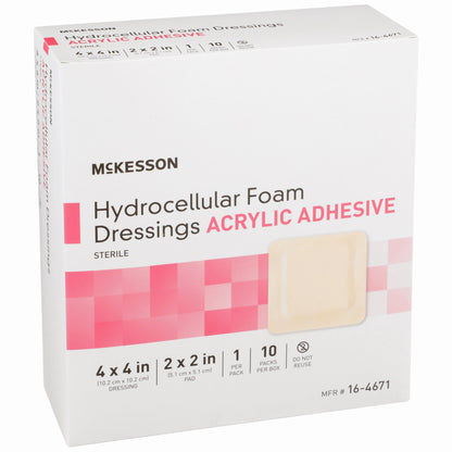McKesson Acrylic Adhesive with Border Foam Dressing