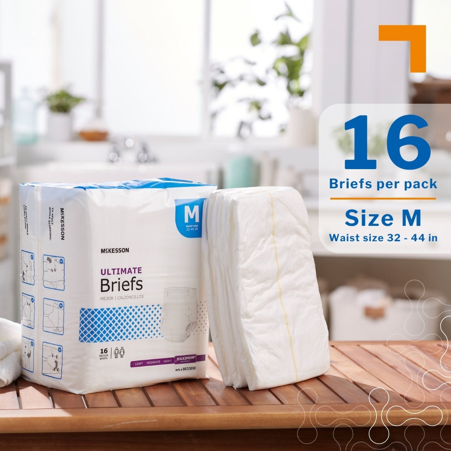 McKesson Ultimate Heavy Absorbency Incontinence Brief