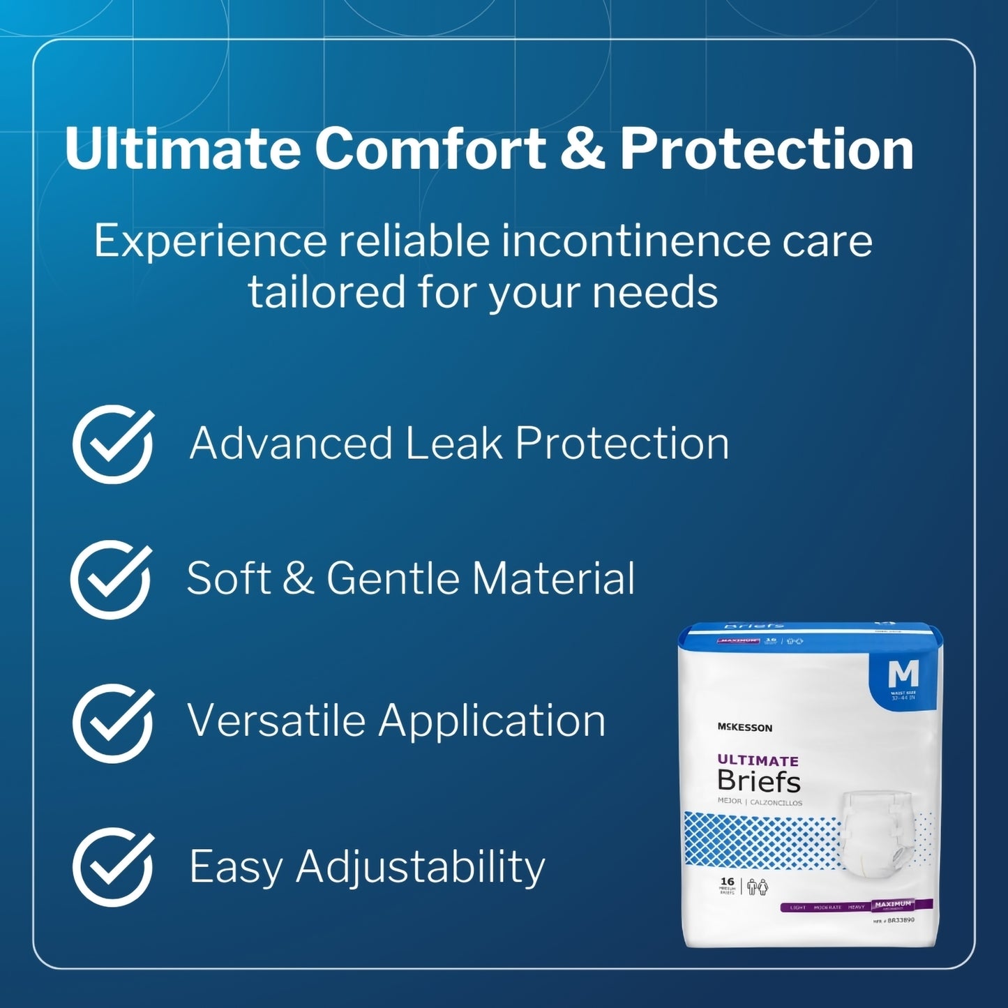 McKesson Ultimate Heavy Absorbency Incontinence Brief