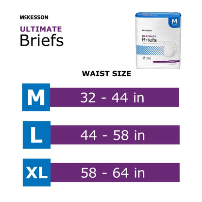 McKesson Ultimate Heavy Absorbency Incontinence Brief