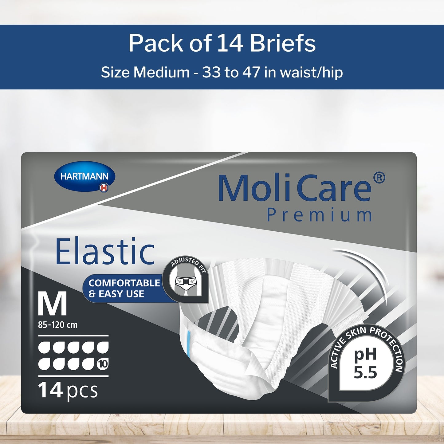 MoliCare® Premium Elastic 10 Drop Absorbency Incontinence Briefs