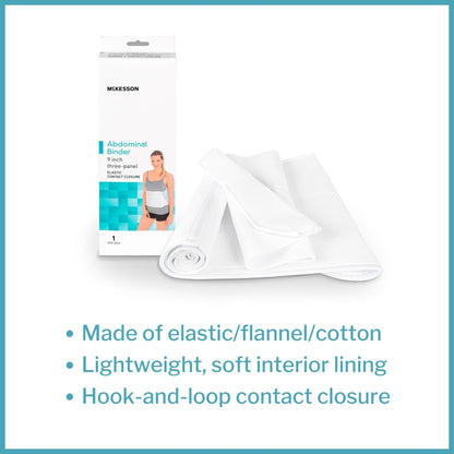 McKesson Three-Panel Abdominal Binder, Large / Extra Large