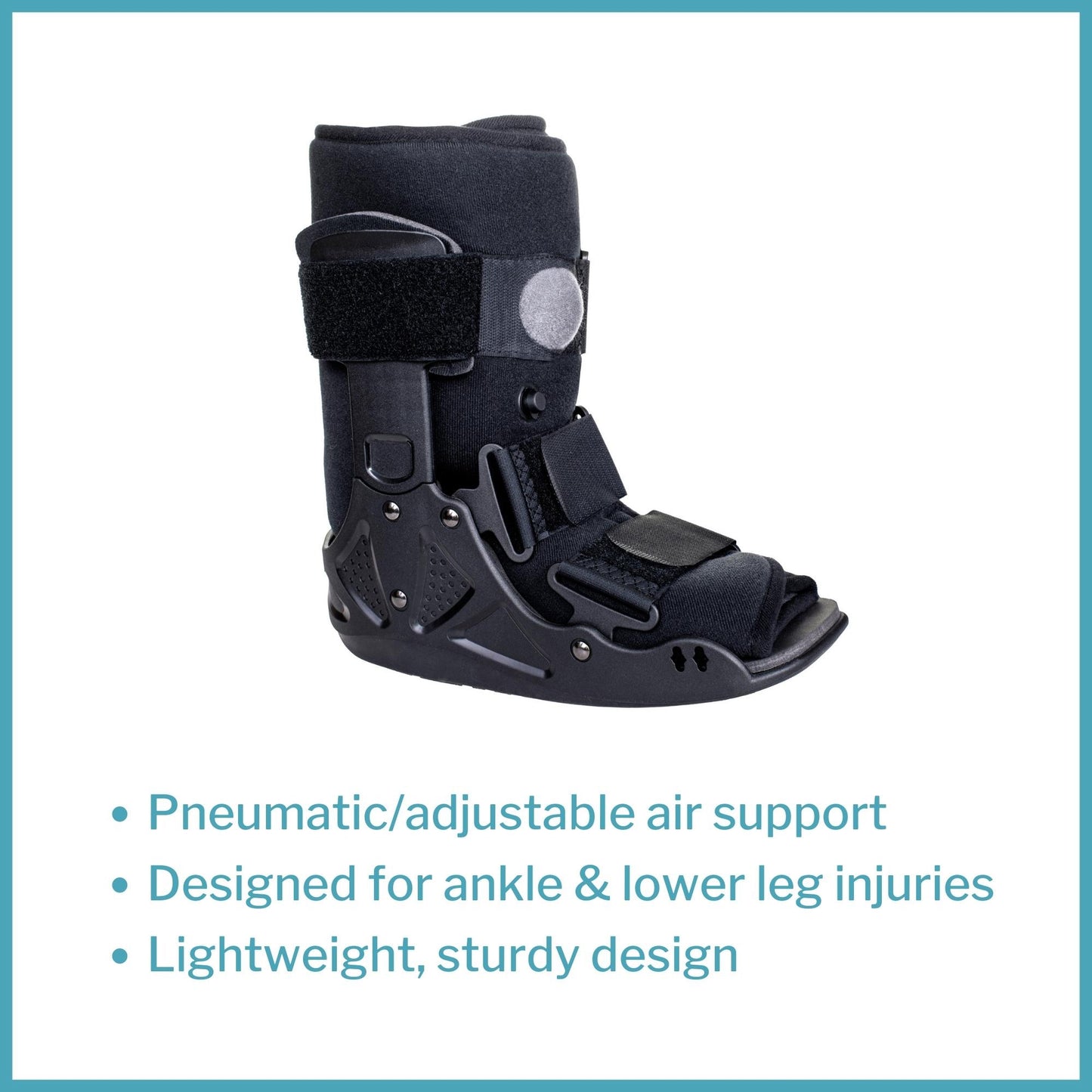 McKesson Pneumatic / Adjustable Air Walker Boot, Black