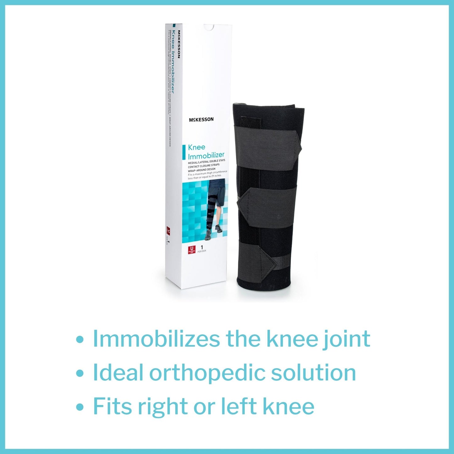 McKesson Knee Immobilizer, 12-Inch Length
