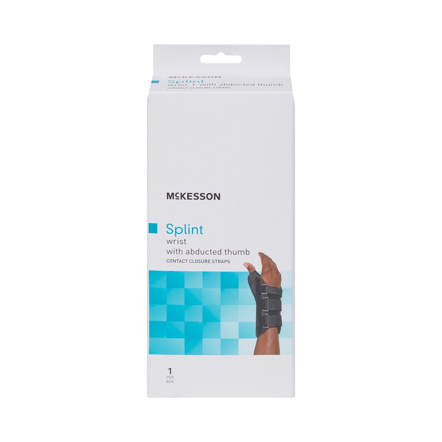 McKesson Right Wrist Splint with Abducted Thumb, Black