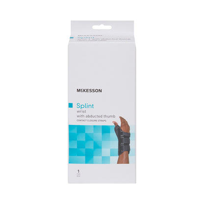McKesson Right Wrist Splint with Abducted Thumb, Black