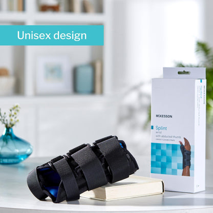 McKesson Left Wrist Splint with Abducted Thumb, Black