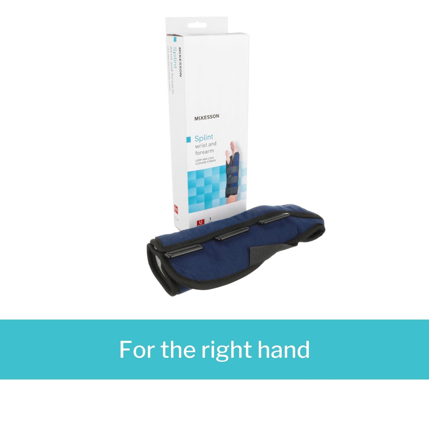 McKesson Right Wrist / Forearm Splint, One Size Fits Most