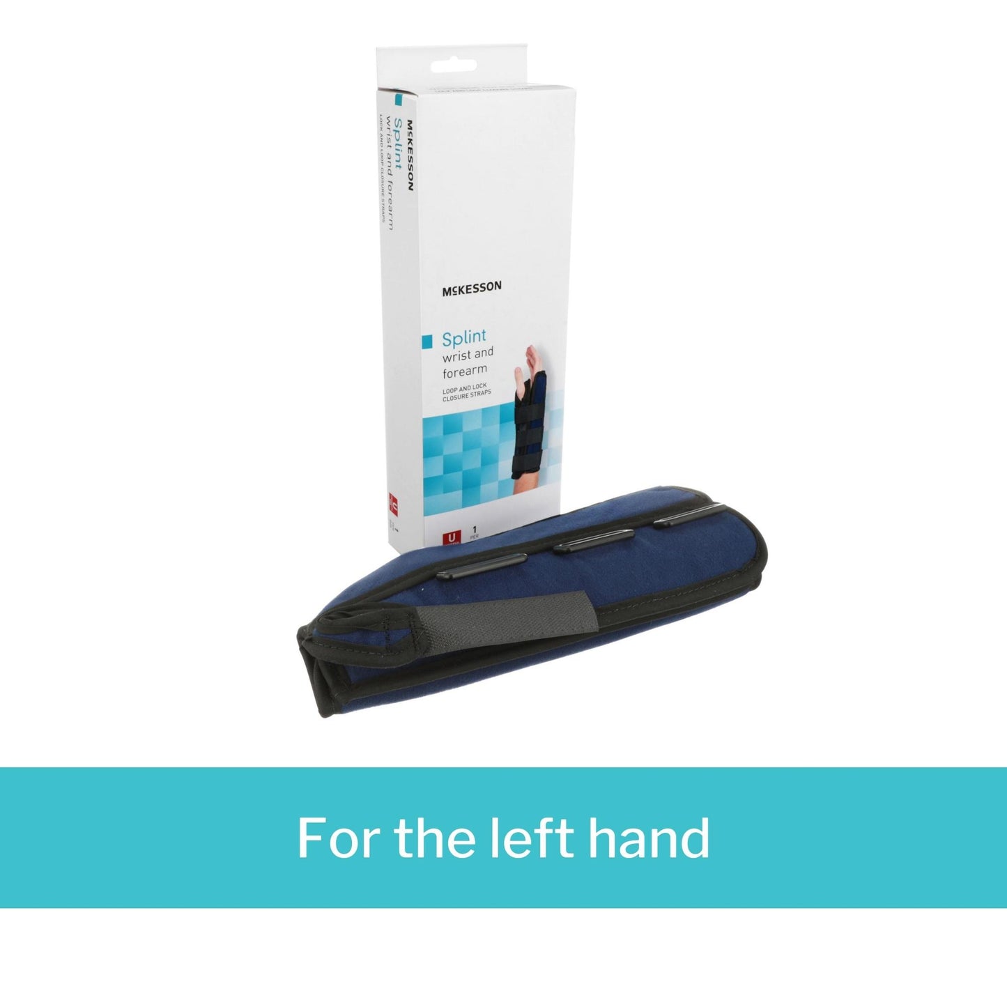 McKesson Left Wrist / Forearm Splint, One Size Fits Most
