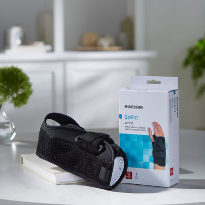 McKesson Right Wrist Splint with Single One-Pull Design, One Size Fits Most