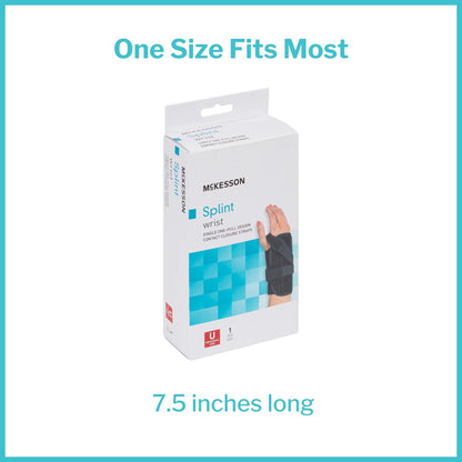 McKesson Right Wrist Splint with Single One-Pull Design, One Size Fits Most