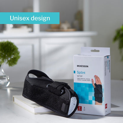 McKesson Right Wrist Splint with Single One-Pull Design, One Size Fits Most