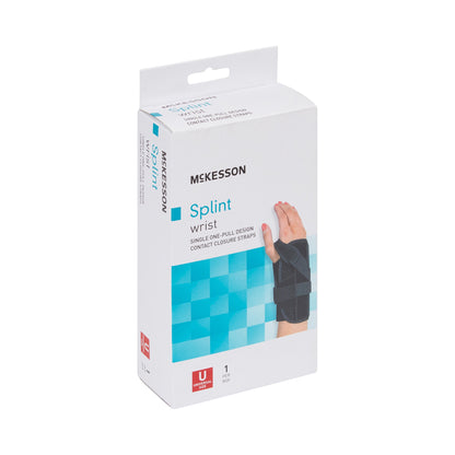 McKesson Right Wrist Splint with Single One-Pull Design, One Size Fits Most