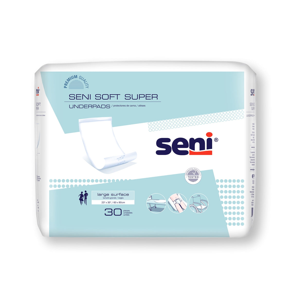 SENI Soft Super Underpads 23" x 35" 30 Count