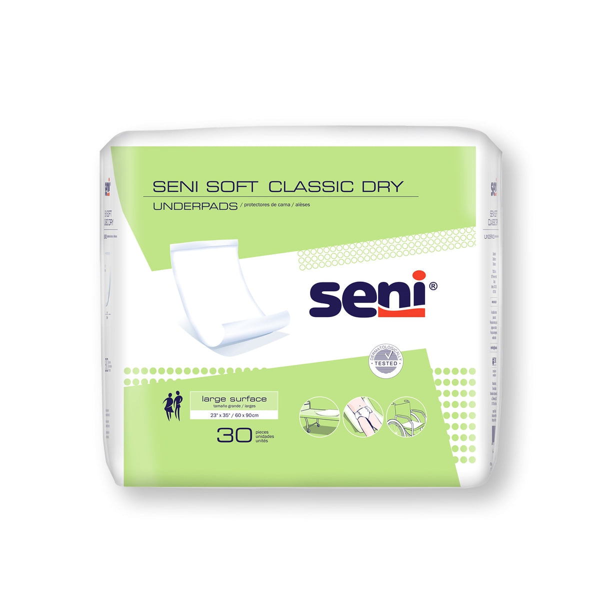 SENI Soft Classic Dry Underpads 23" x 35" 30 Count