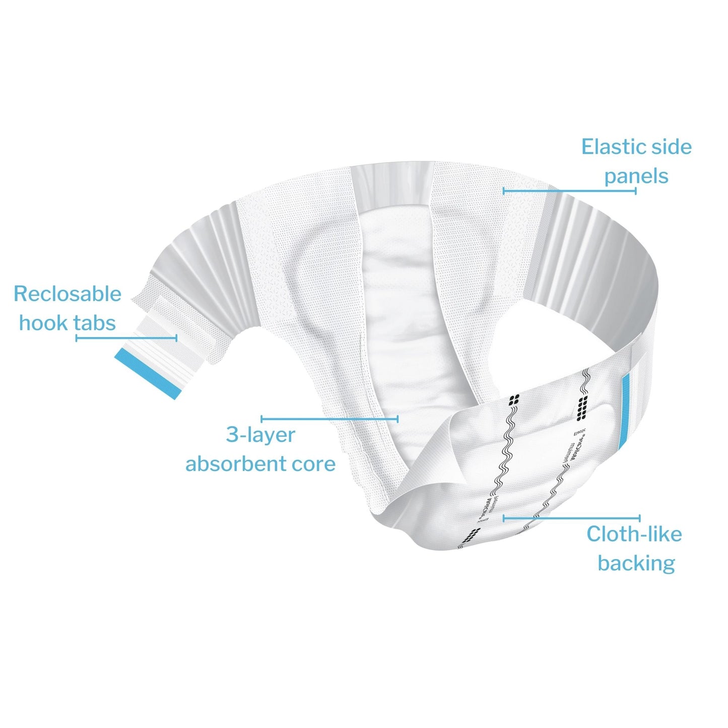 MoliCare® Premium Elastic 6 Drop Absorbency Incontinence Briefs