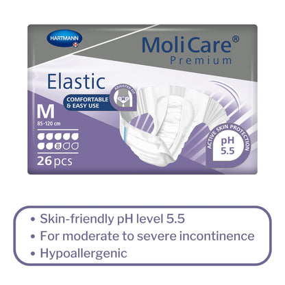 MoliCare® Premium Elastic 8 Drop Absorbency Incontinence Briefs