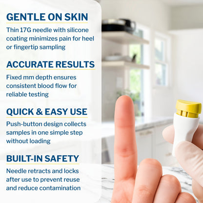McKesson Push Button Safety Lancet