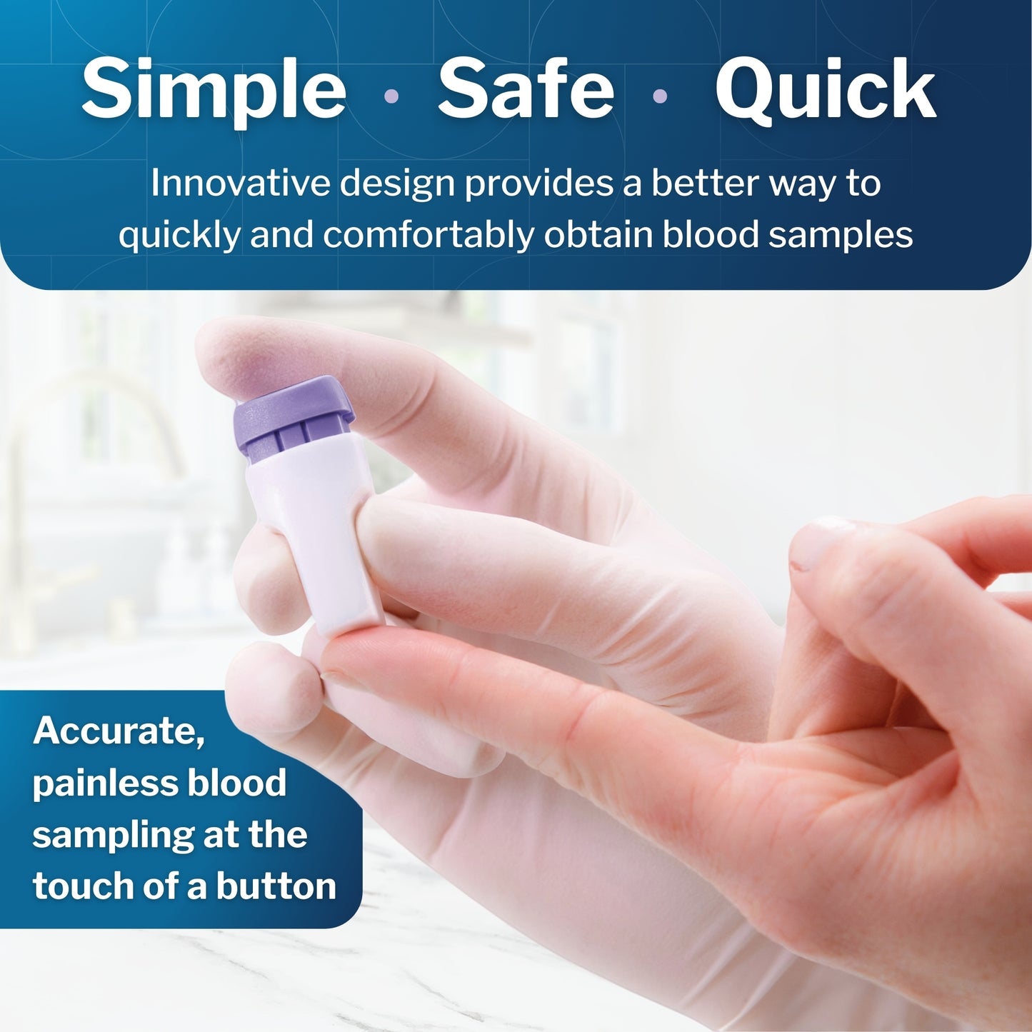 McKesson Push Button Safety Lancet, 28 Gauge