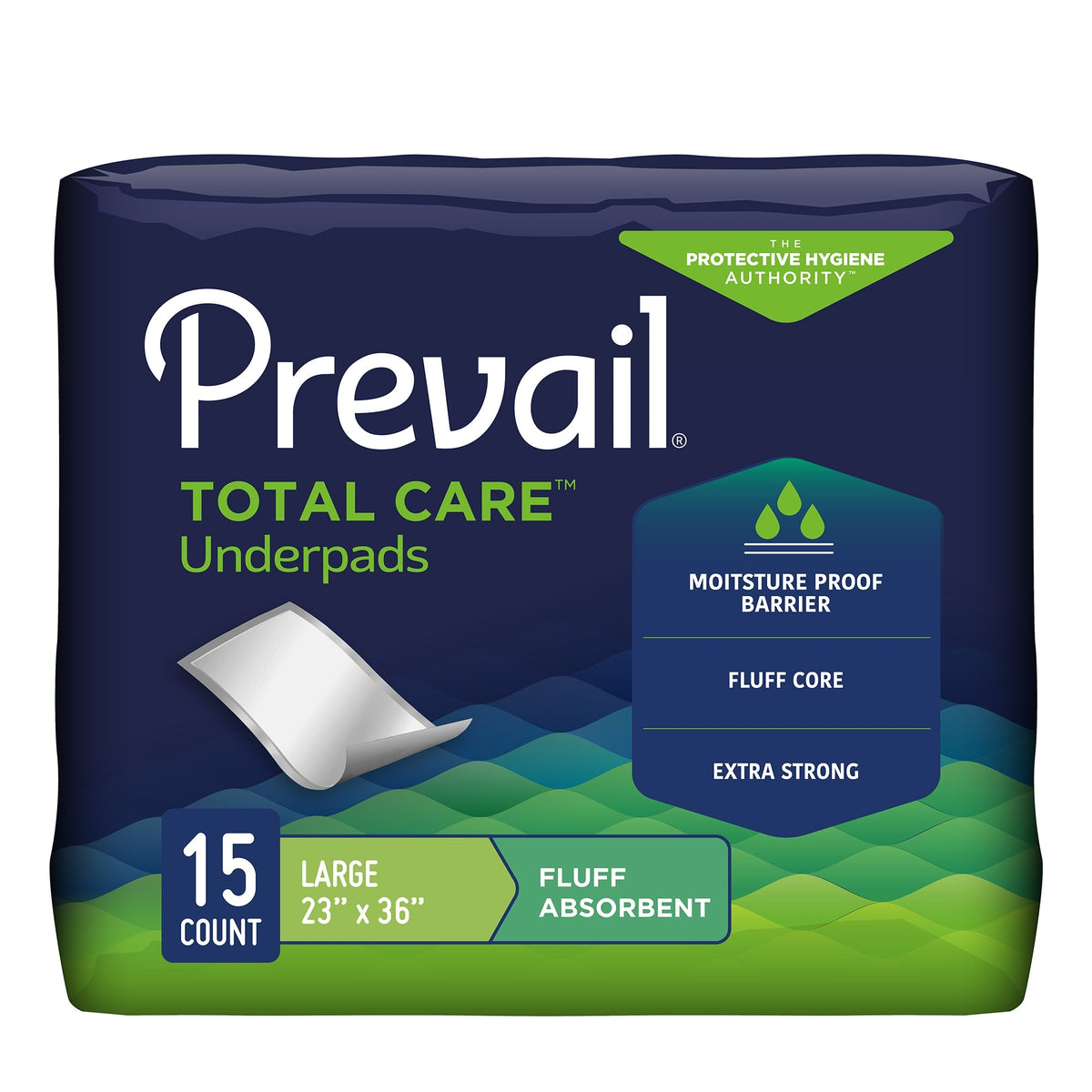 Prevail Incontinence Fluff Underpads 23" x 36"