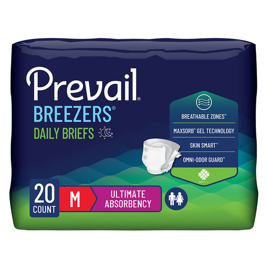 Prevail Breezers Briefs Size Medium - 32" - 44"