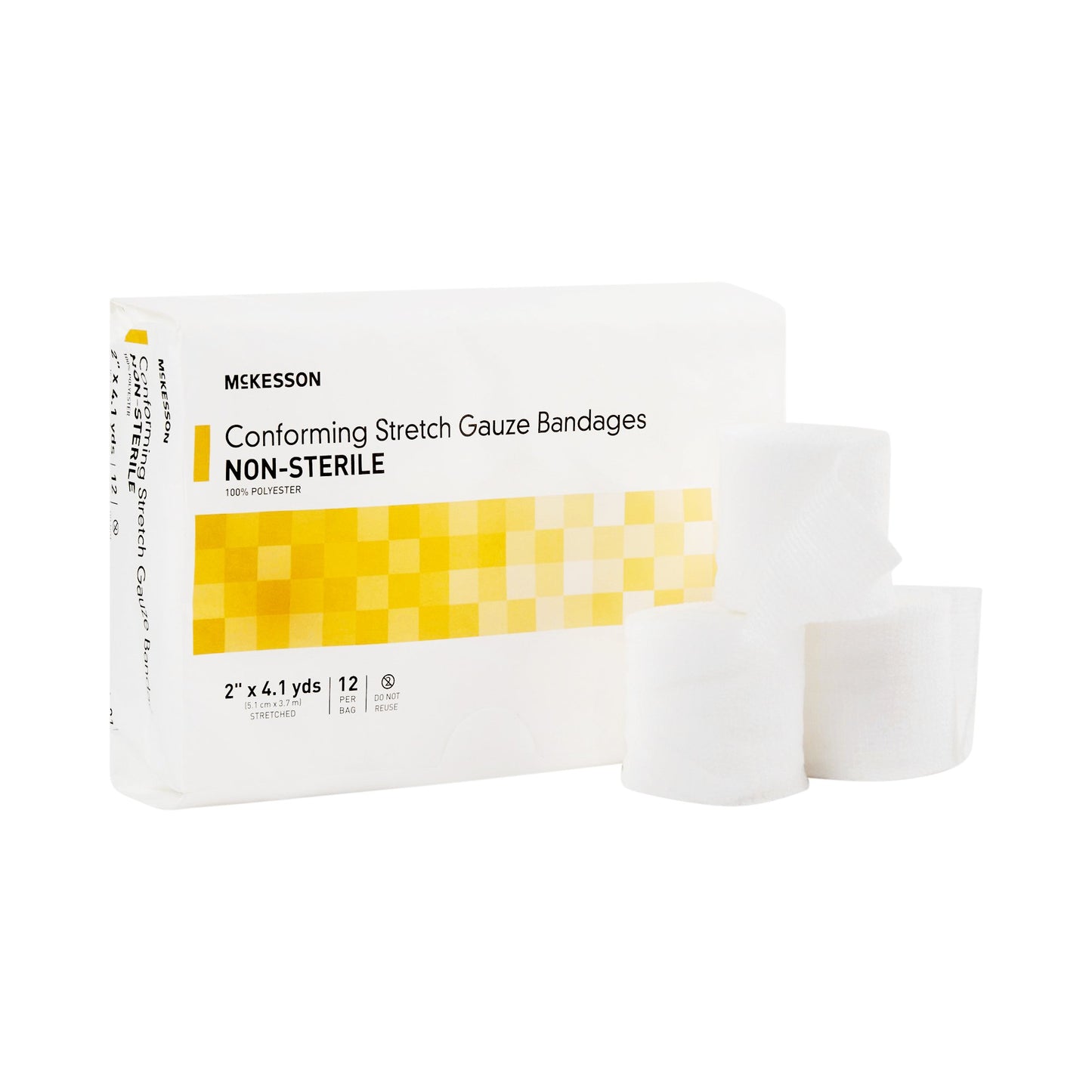 McKesson Conforming Bandage, White