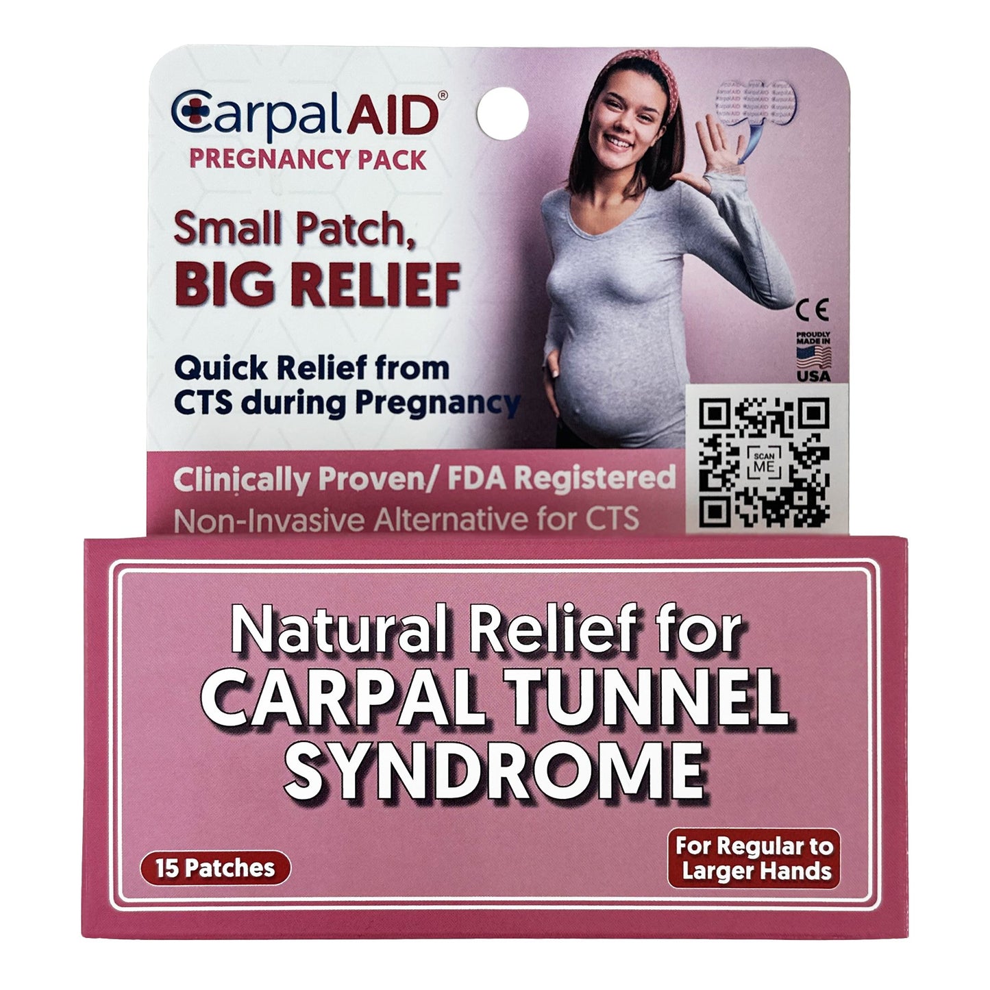 CarpalAid® Patch Pregnancy Hand-Based Carpal Tunnel Support