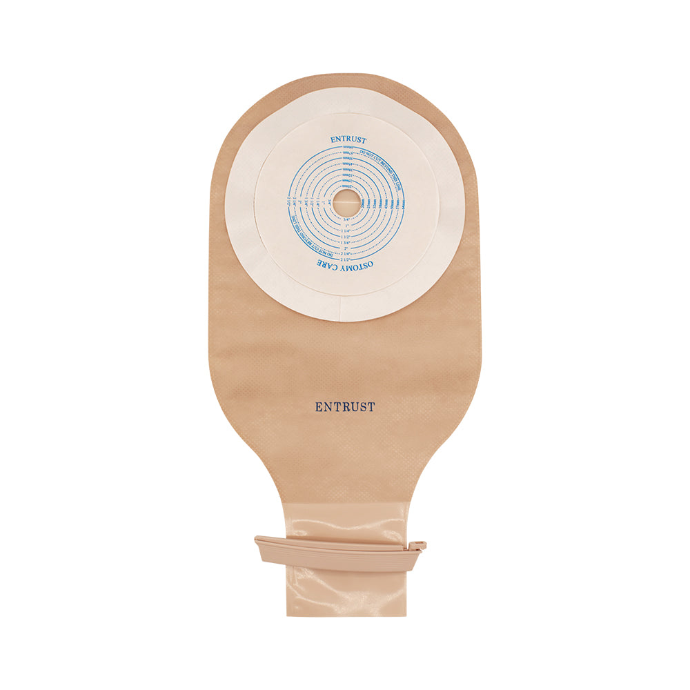 Entrust One-Piece Drainable Pouch Cut-to-Fit (3/4" - 2-1/2") Filter Beige Extended Wear