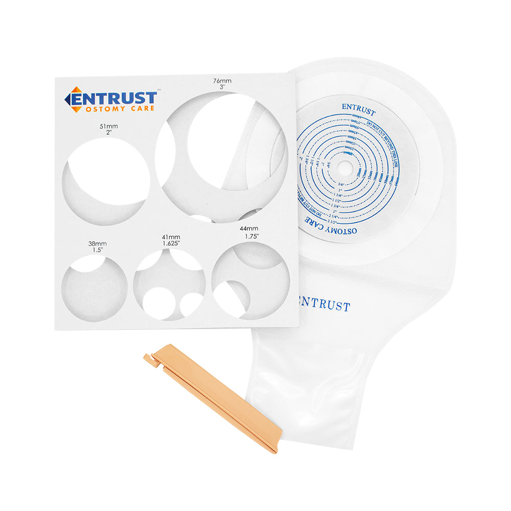 Entrust 9" Drainable Pouch Transparent Wire Standard Wear Cut-to-Fit