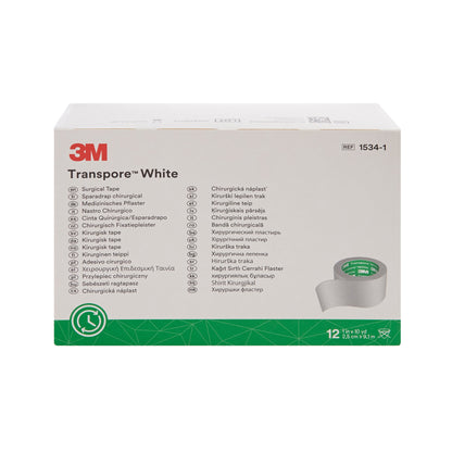 3M™ Transpore™ Plastic Medical Tape, 7 to 11 Yard Length