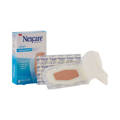 Nexcare™ Waterproof Knee / Elbow Sheer Adhesive Strip, 2-3/8 x 3-1/2 Inch