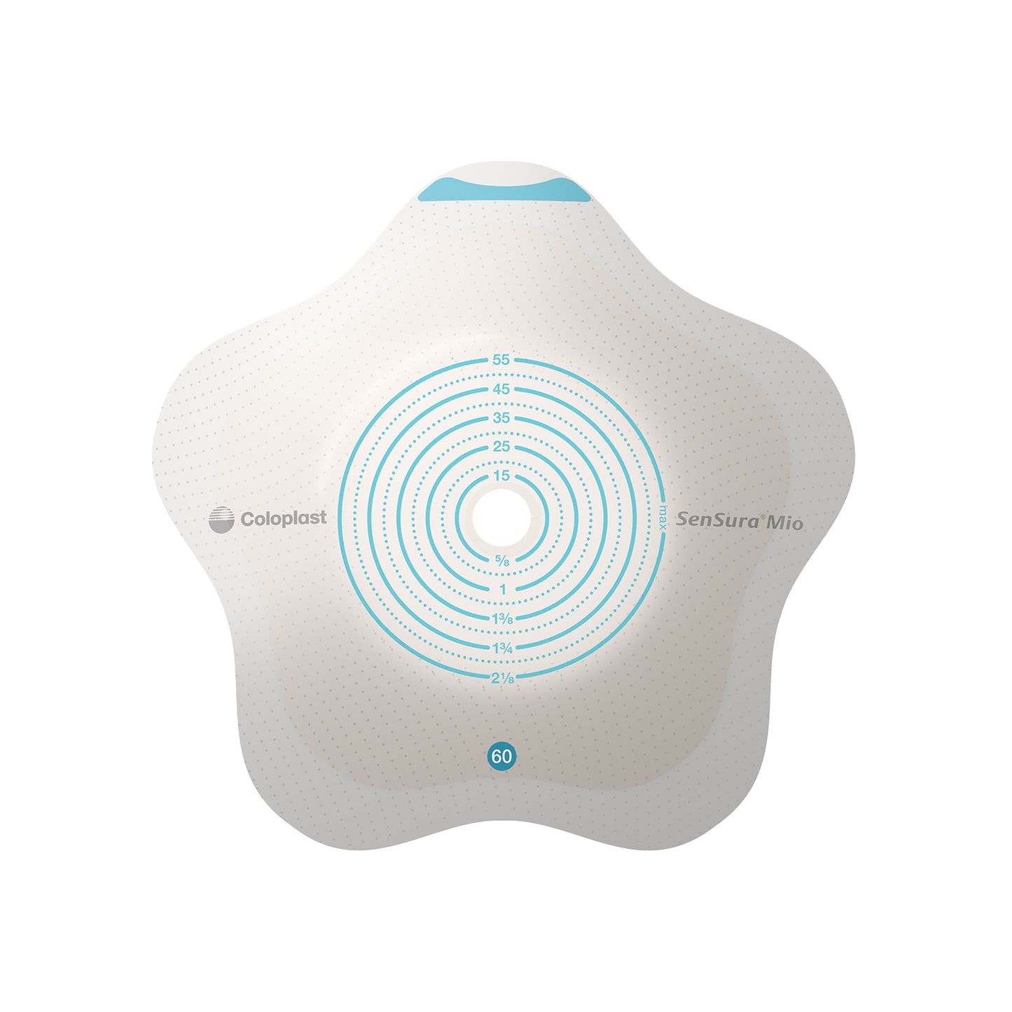 Sensura Mio Click Convex Flip 2-Piece Barrier, Pre-Cut 1-3/8 ", Blue 5ct