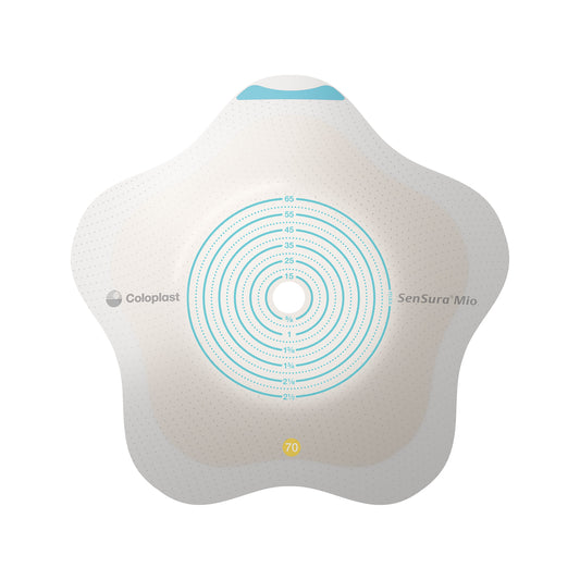 Sensura Mio Click Convex Flip 2-Piece Barrier, Cut-to-Fit 3/8" - 2-9/16", Yellow 5ct