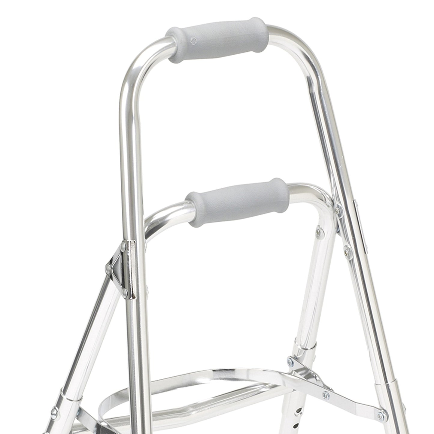 Drive™ Hemi Aluminum Side Step Folding Walker, 29.5 – 37 Inch Height