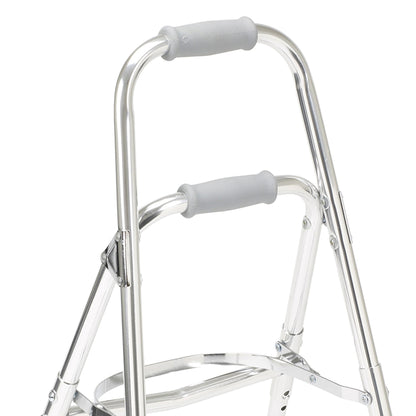 Drive™ Hemi Aluminum Side Step Folding Walker, 29.5 – 37 Inch Height