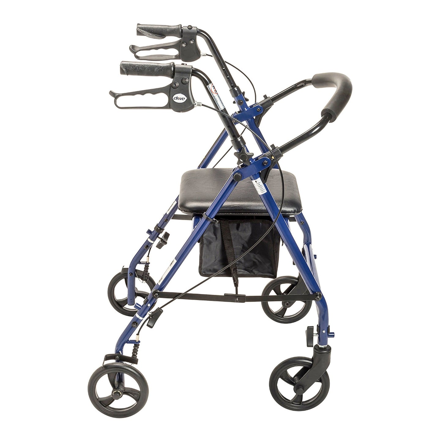 Drive™ Steel Rollator with 6 Inch Wheels, Blue