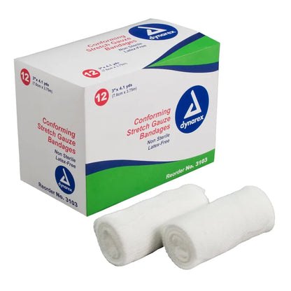 Dynarex® Conforming Bandage, White
