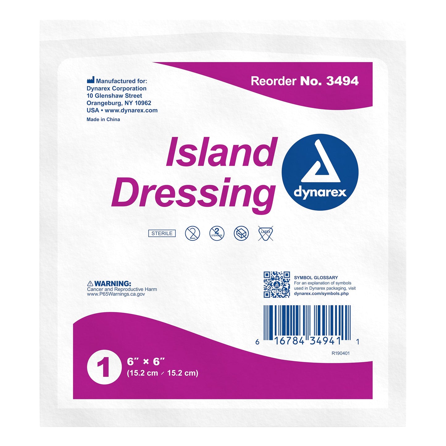 Dynarex® White Adhesive Dressing
