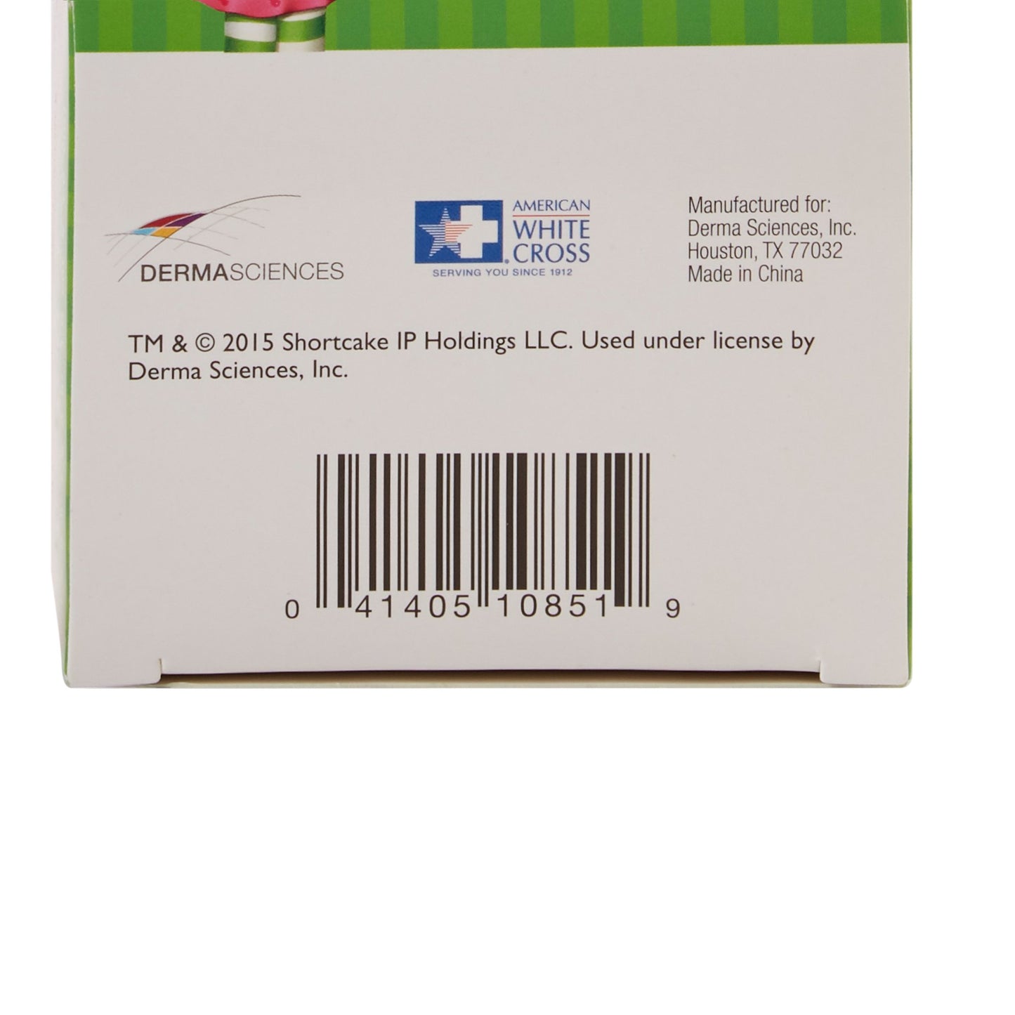 American® White Cross Stat Strip® Strawberry Shortcake Design Adhesive Strips