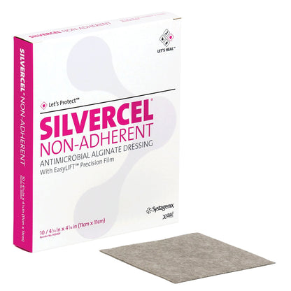 3M™ Silvercel™ Silver Alginate Dressing, 4-1/4 x 4-1/4 Inch