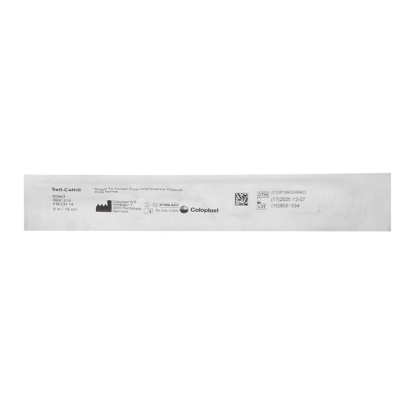 Self-Cath® Female Urethral Catheter, 14 Fr
