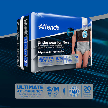 Attends® Discreet Men's Underwear, Level 5