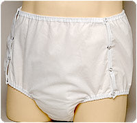 CareFor 1-Piece Snap-on Brief with Waterproof Safety Pocket 38" - 44" Large 1ct