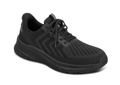 Tilos Men's Hands-Free Athletic Shoes, Black/Black, angle view
