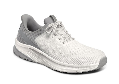 Tilos Men's Hands-Free Athletic Shoes, White, angle view