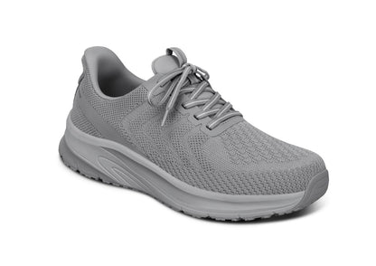 Tilos Men's Hands-Free Athletic Shoes, Gray/Gray, angle view