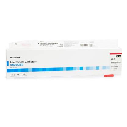 McKesson Uncoated PVC Urethral Catheter, Straight Tip